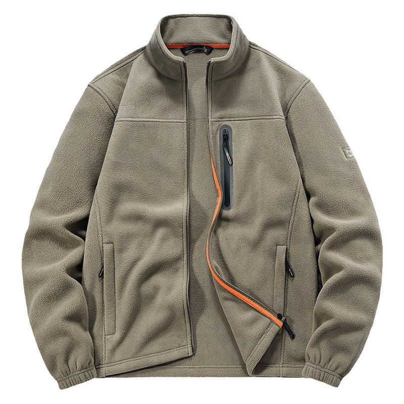 Herren Isolierende Mikrofleece-Funktionsjacke mit wasserdichter Brusttasche und Stehkragen Echo Archiv