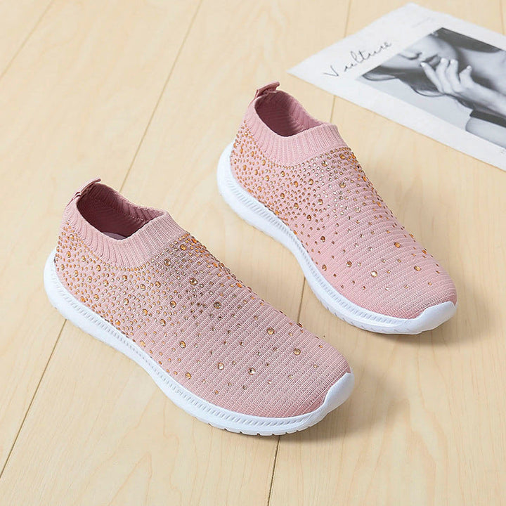 Damen Glitzernde Slip-On Sneaker mit atmungsaktivem Obermaterial und rutschfester Sohle Echo Archiv
