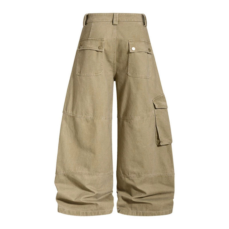 Damen Hochgeschnittene Baggy-Culotte mit Multi-Cargo-Taschen Echoarchiv