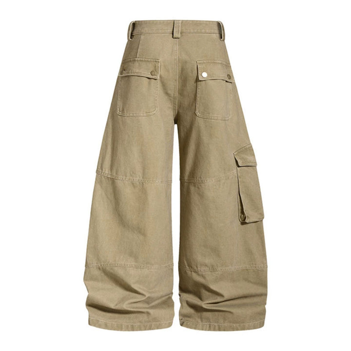 Damen Hochgeschnittene Baggy-Culotte mit Multi-Cargo-Taschen Echoarchiv