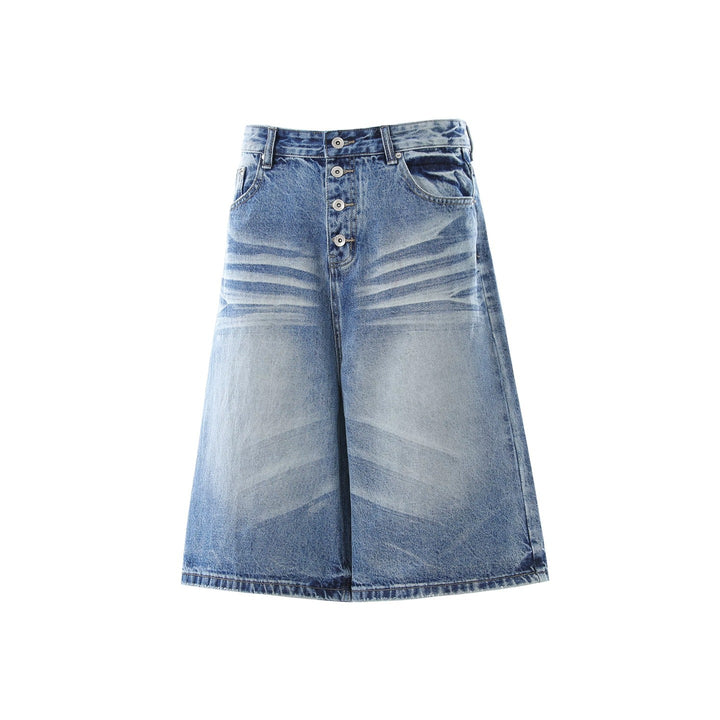 Damen Trendige Jeans-Shorts mit weitem Schnitt Echoarchiv
