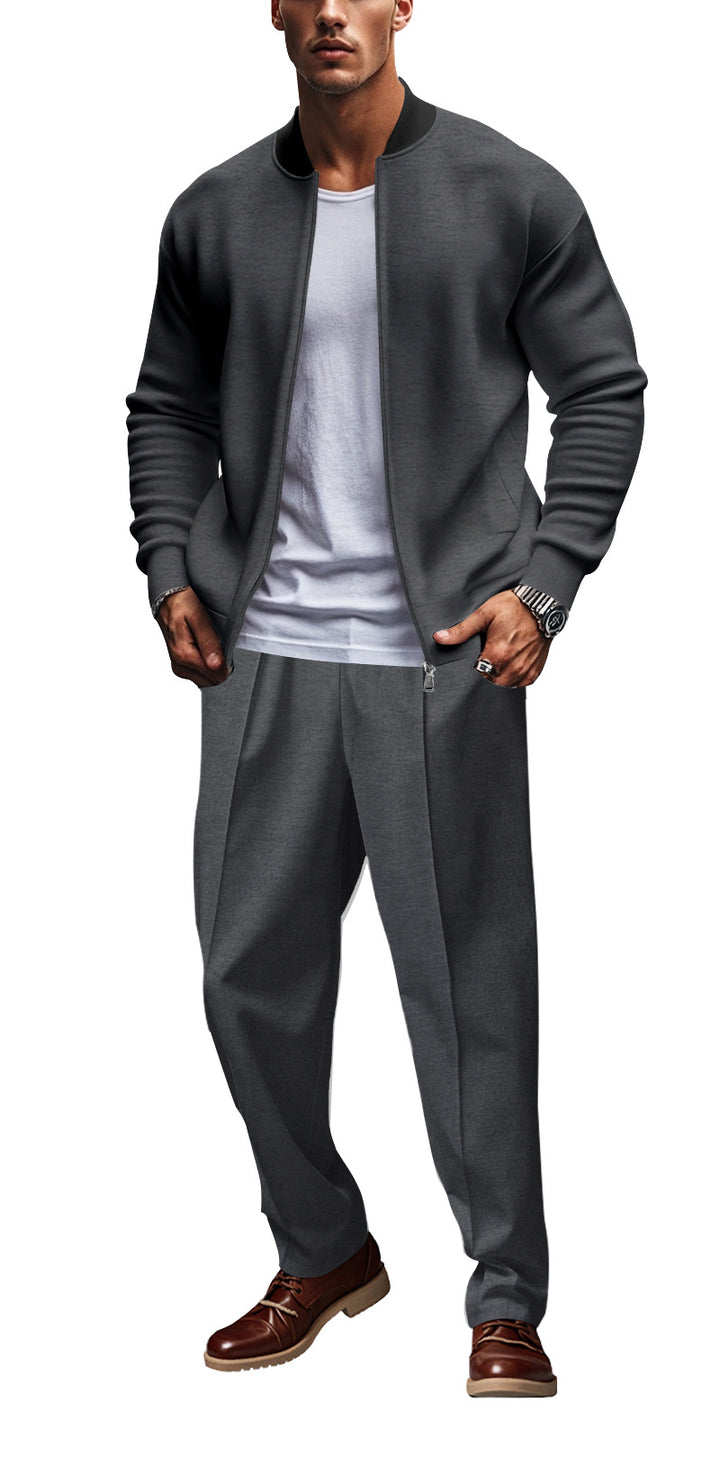 Herren lässiger Bomberjacke und Jogginghose Set Echoarchiv