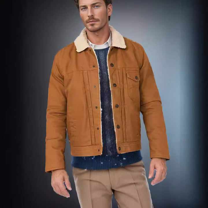 Herren Fleece gefütterte Bikerjacke Echoarchiv