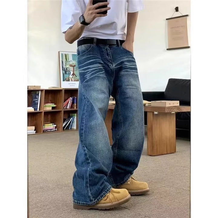 Herren weite Jeans mit lässigem Schnitt Echoarchiv