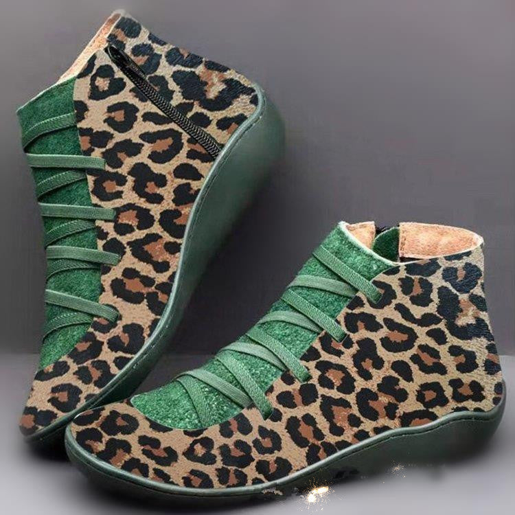 Damen nan knöchelhoher Softleder-Sneakerboot mit seitlichem Reißverschluss elastischer Zierschnürung und ergonomischer Komfortsohle Echo Archiv