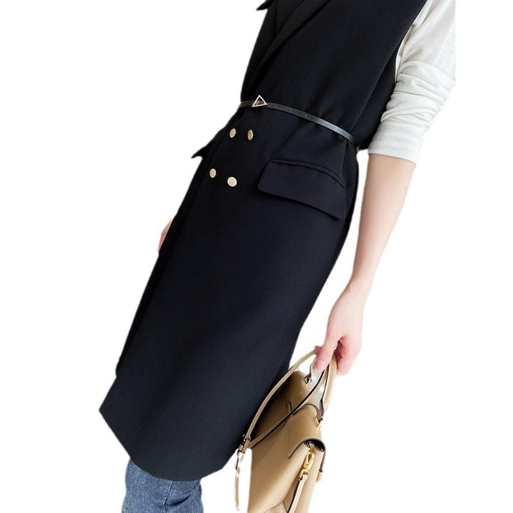 Damen Elegante Weste mit Gürtel Echoarchiv