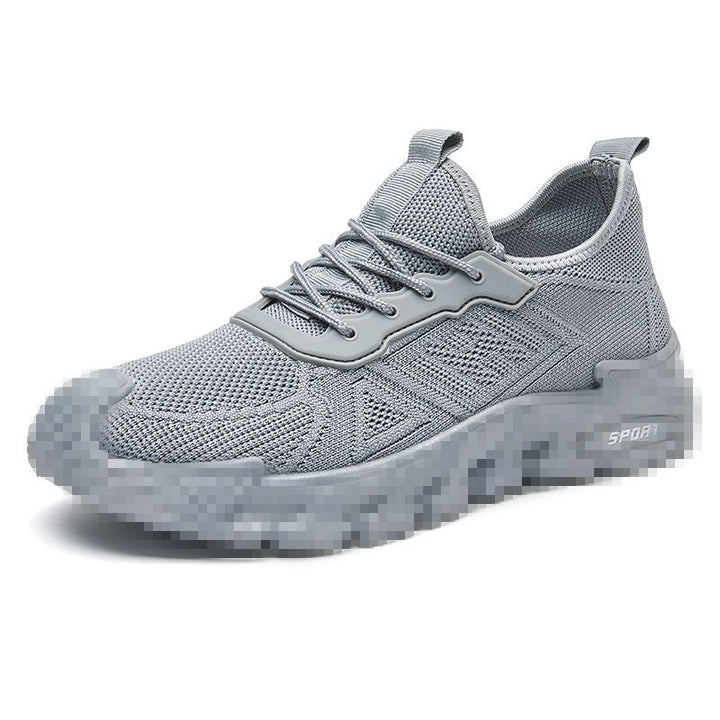 Herren Leichter Strick-Running-Style Sneaker mit gepolsterter Plateau-Sportsohle Echoarhiv