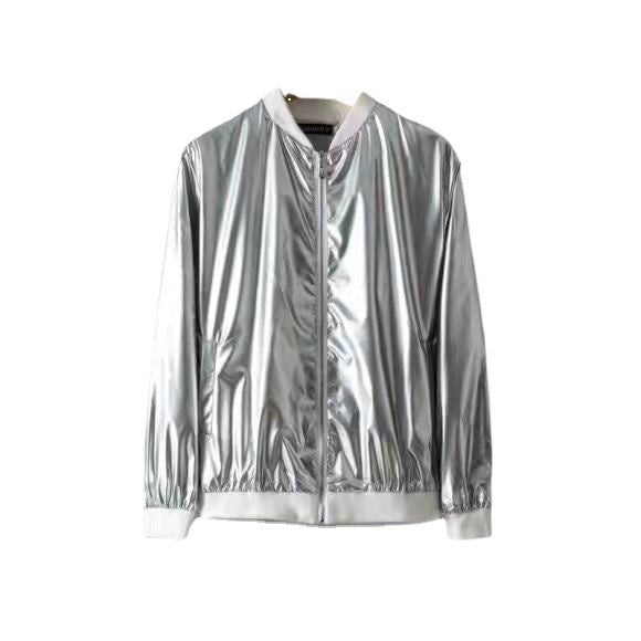 Herren modische Bomberjacke im glänzenden Design Echoarchiv