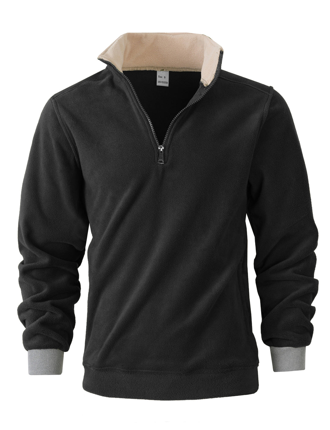 Herren Fleecepullover mit Stehkragen und Reißverschluss Echoarchiv