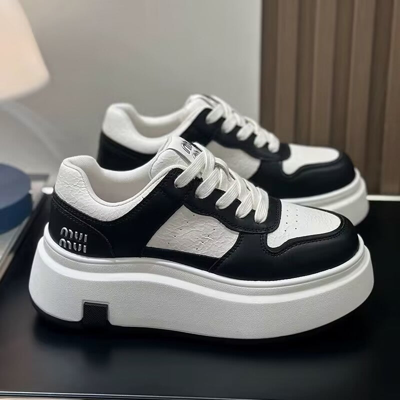 Damen Chunky Sneaker mit hoher Plattform und atmungsaktiver Obermaterialstruktur Echo Archiv