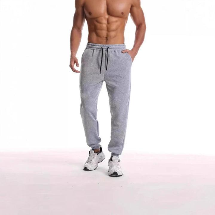 Unisex nan athleisure Jogginghose mit innen angerautem Fleece, elastischem Kordelbund und gerippten Knöchelabschlüssen Echo Archiv