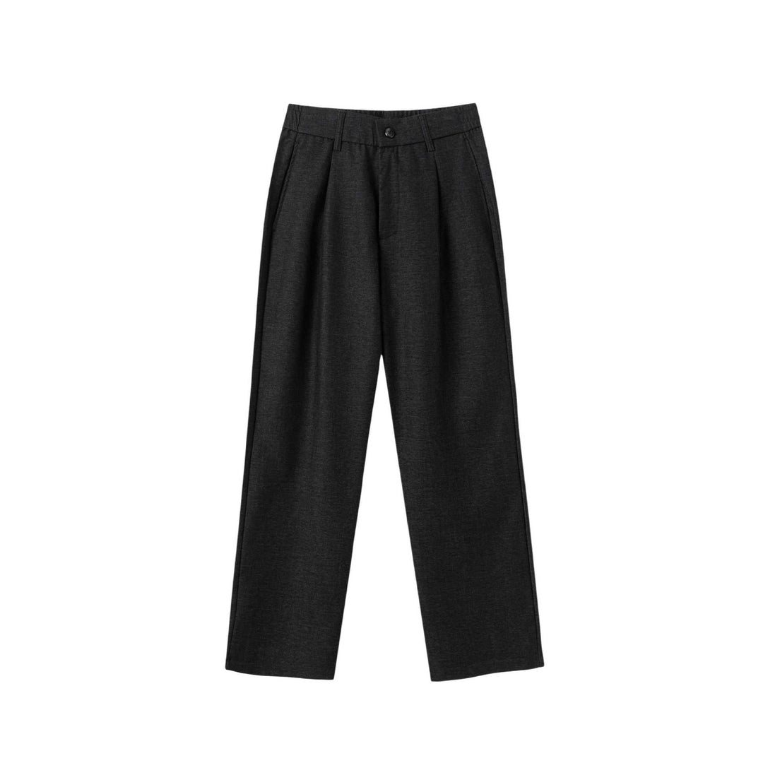 Damen Hochtaillierte weite Bundfaltenhose mit elastischem Rücken Echoarchiv