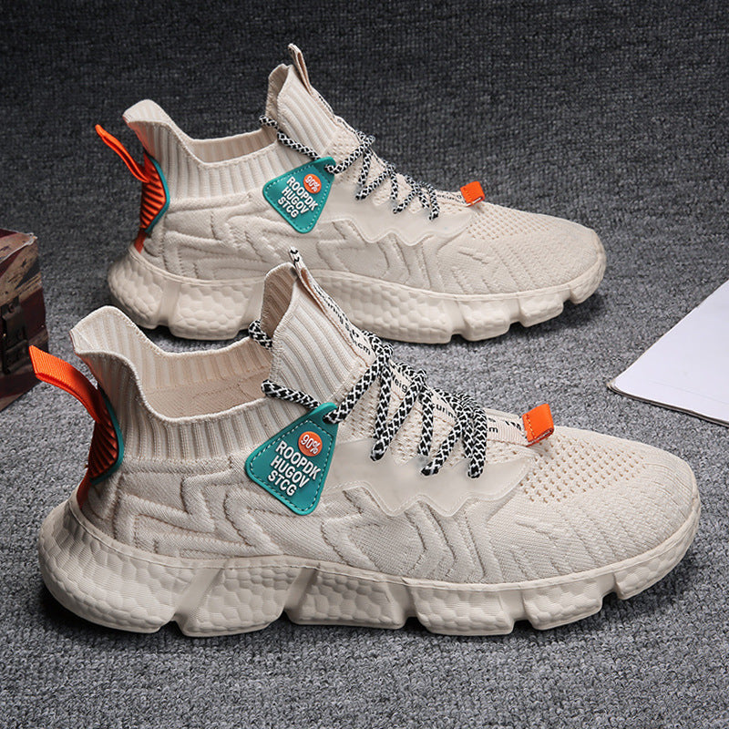 Damen sportliche Obermaterial-Stretch Sneakers mit rutschfester Sohle und hohem Komfort Echo Archiv