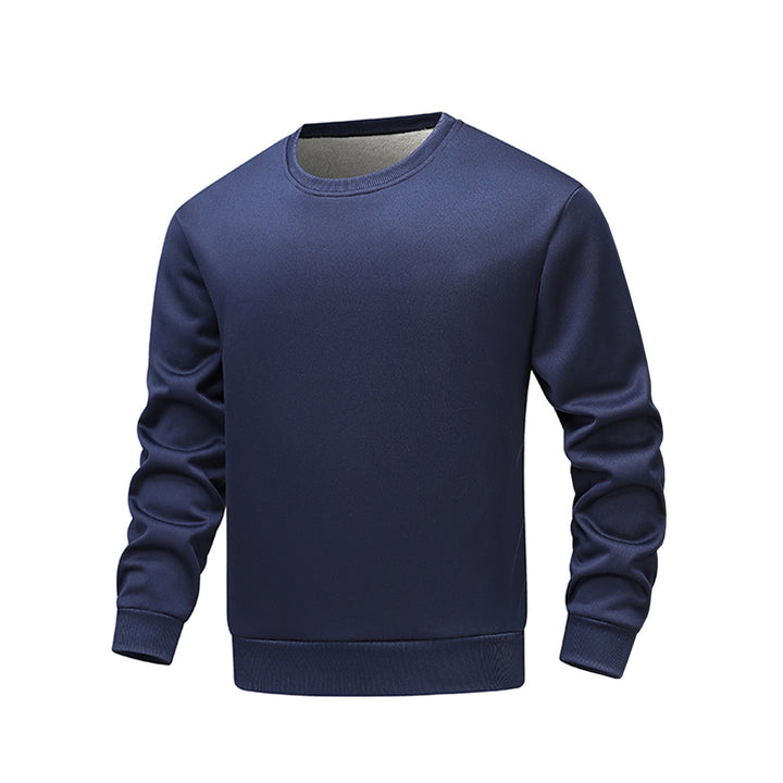 Herren bequemer Fleece-Sweater mit Rundhalsausschnitt Echoarchiv