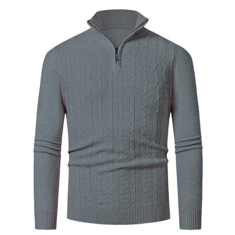Herren hoher Kragen Strickpullover Echoarchiv