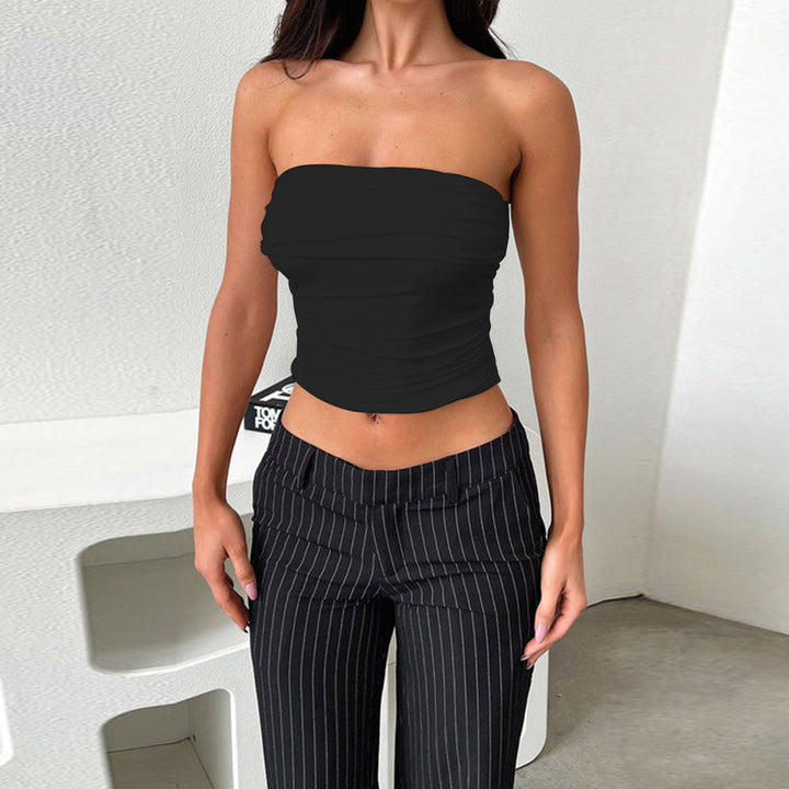 Damen Bandeau Top mit gerafftem Design Echo Archiv