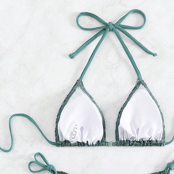 Damen Triangel-Bikini mit raffinierten Bindebändern Echo Archiv