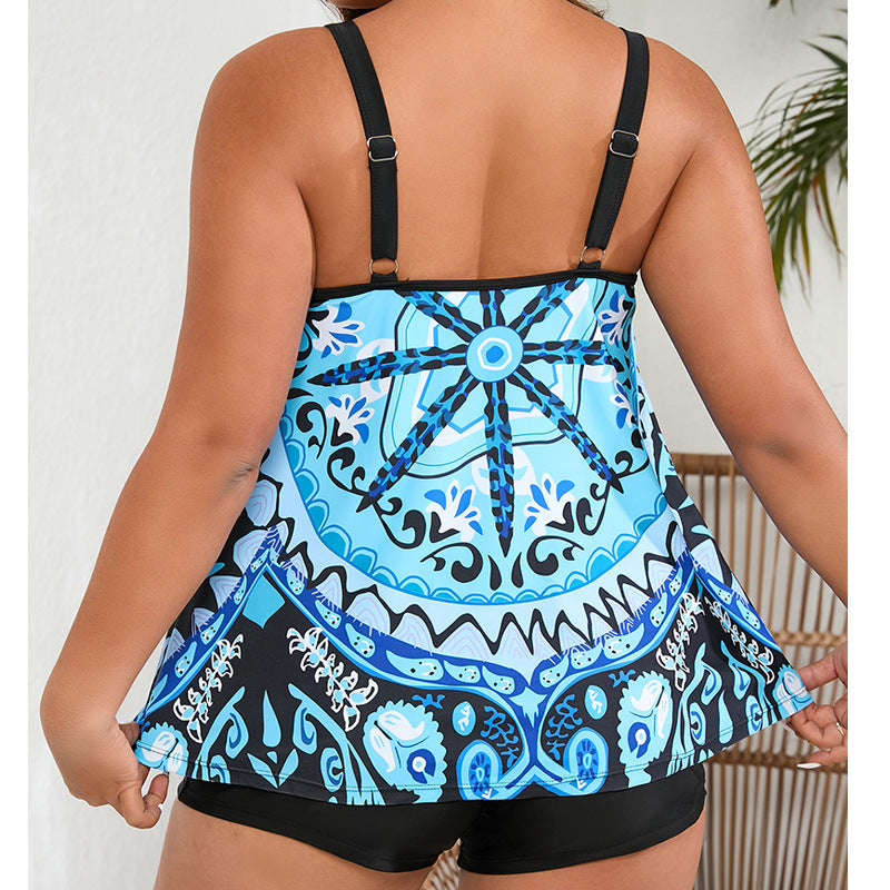 Damen Tankini mit schwingendem Oberteil und stylischem Shorty Echo Archiv
