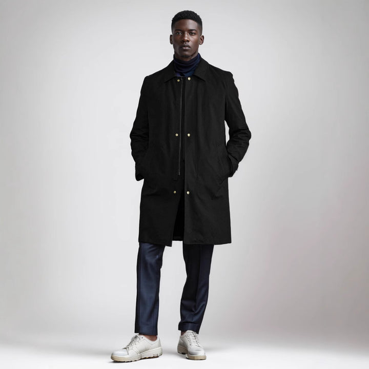 Herren eleganter Mantel mit praktischen Taschen und modernem Kragen Echoarchiv