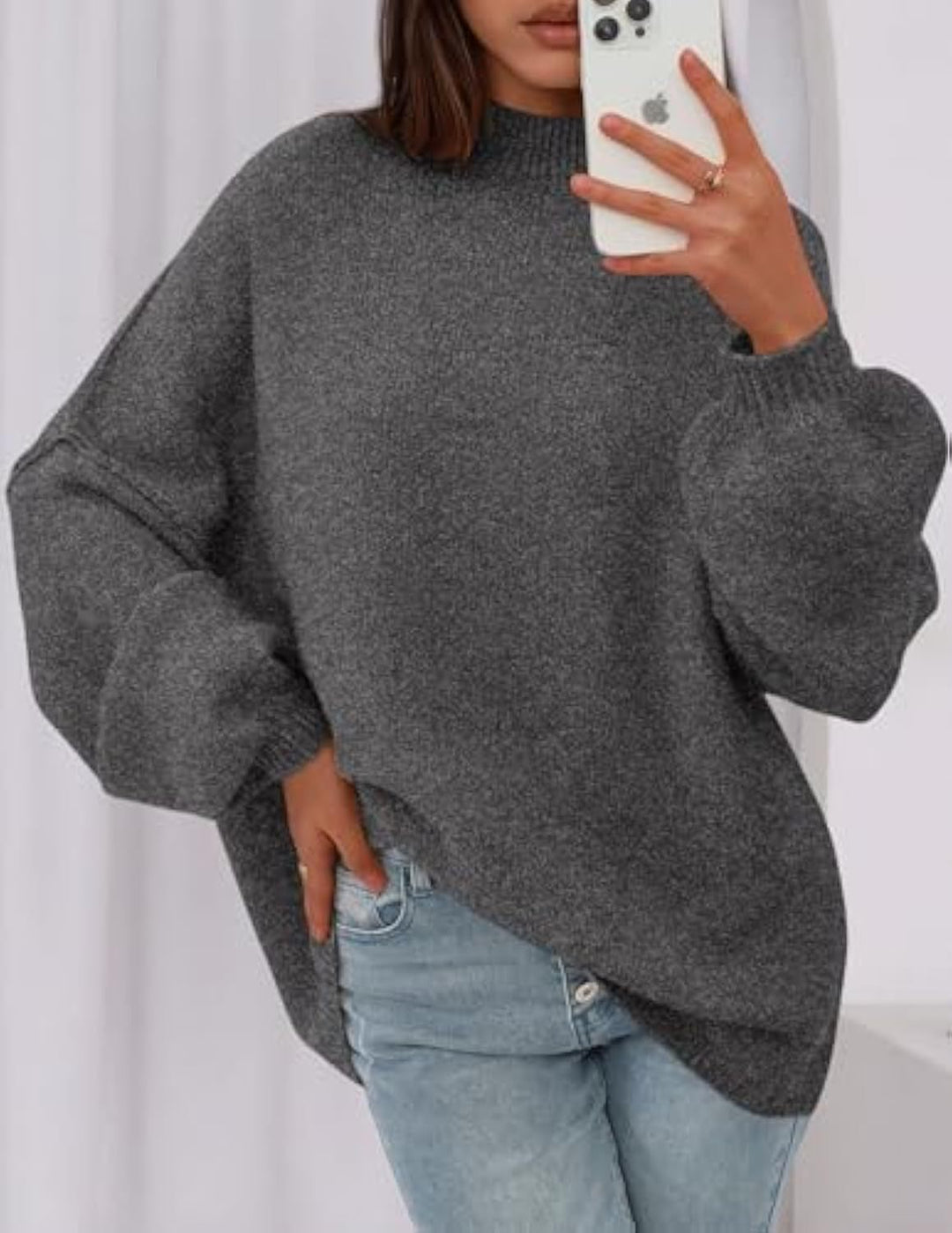 Damen Weicher Oversized Pullover Echo Archiv