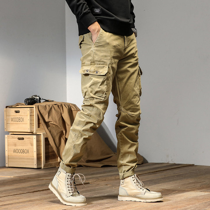 Herren Cargo-Hose mit vielseitigen Taschen und robustem Design Echoarchiv