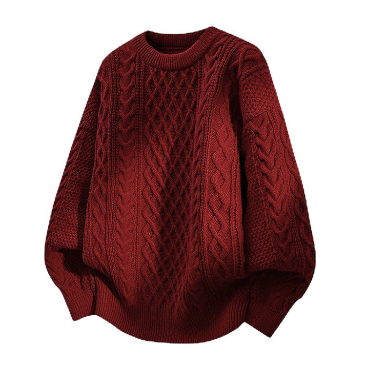 Damen Grobstrickpullover mit Zopfmuster Echoarchiv