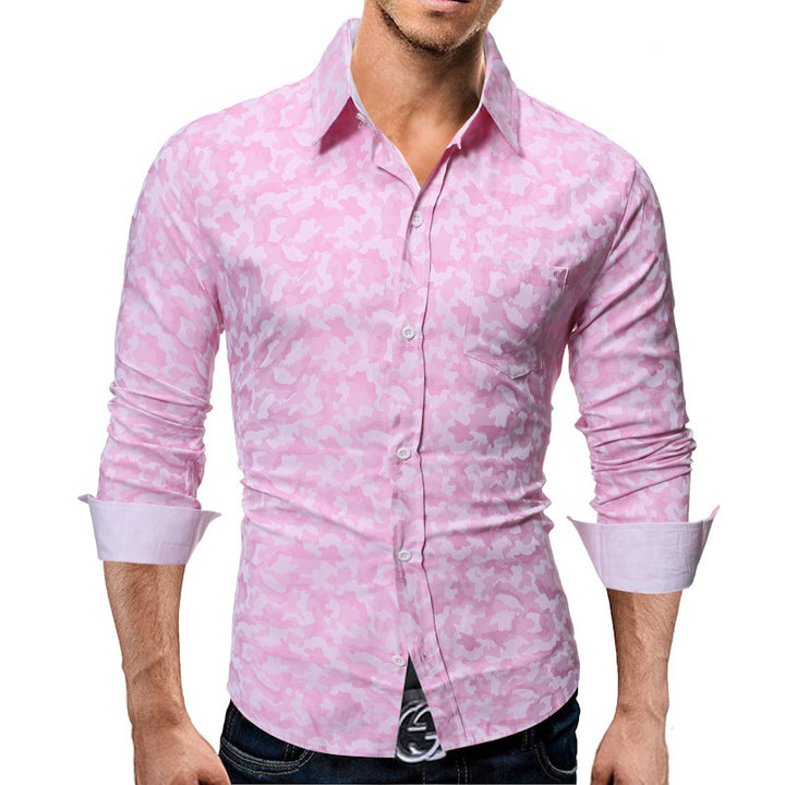 Herren Elegantes und stilvolles Hemd mit floralem Muster Echoarchiv