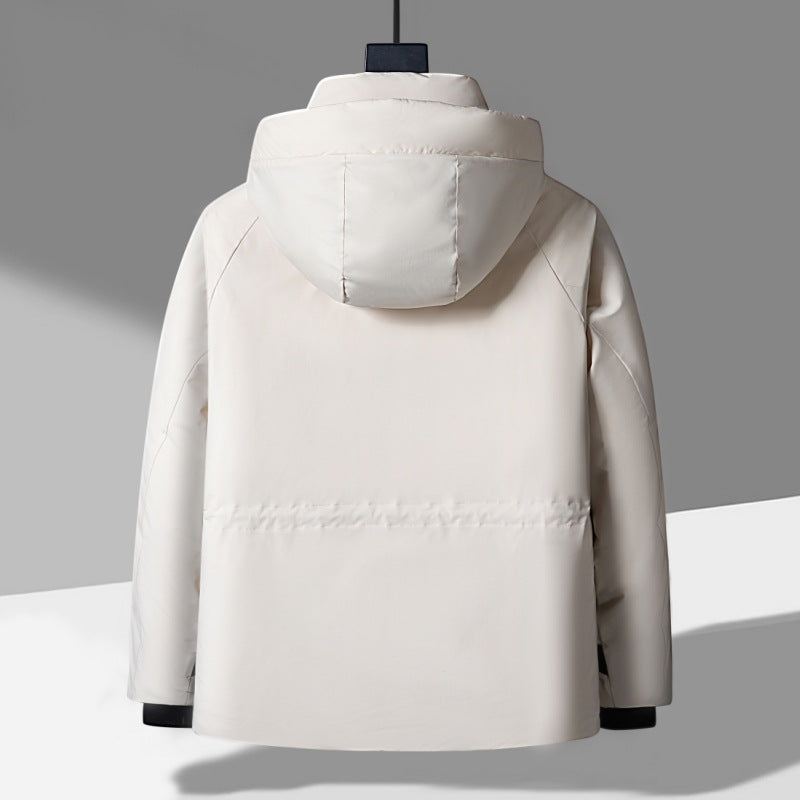 Herren isolierte Winterjacke mit hochschließendem Kragen und praktischen Taschen Echoarchiv