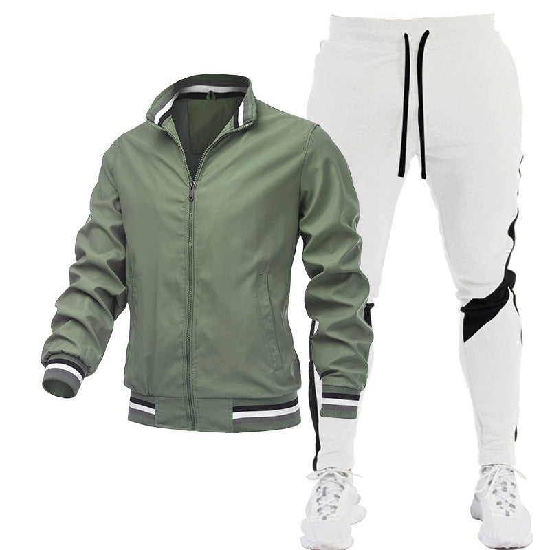 Herren Sportliches Trackjacke und Jogginghose Set Echo Archiv