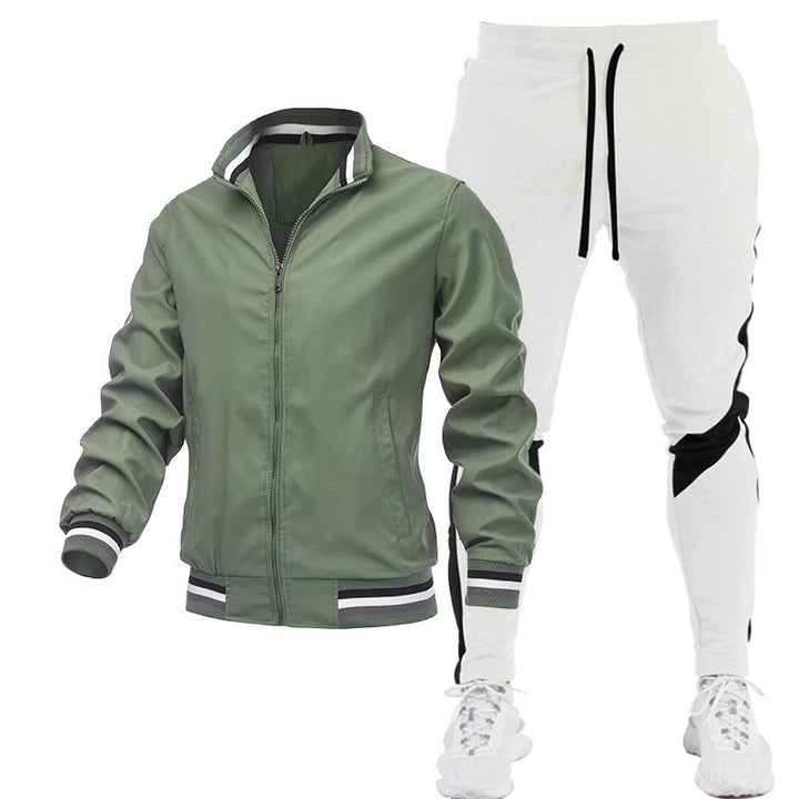 Herren Sportliches Trackjacke und Jogginghose Set Echo Archiv