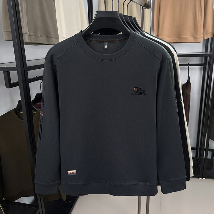 Herren langärmliges Sweatshirt mit strukturiertem Gewebe und stylischem Logo Echoarchiv