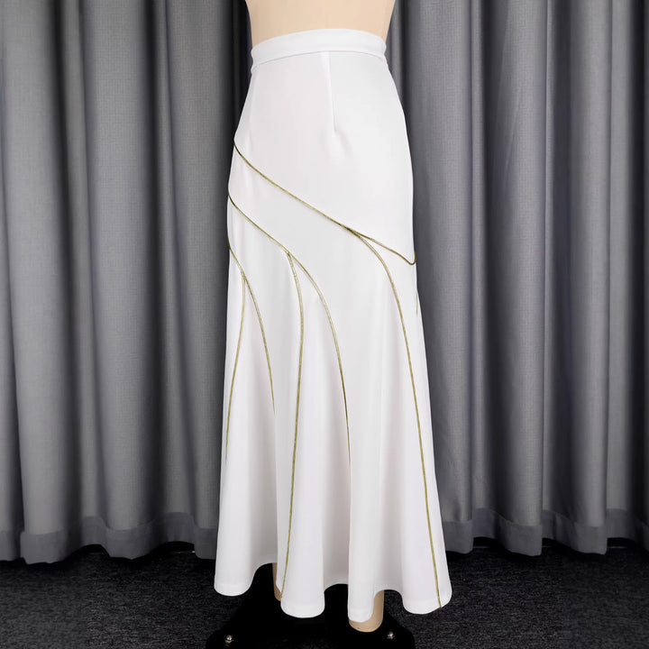 Damen eleganter Rock mit geschwungenen Ziernähten Echo Archiv