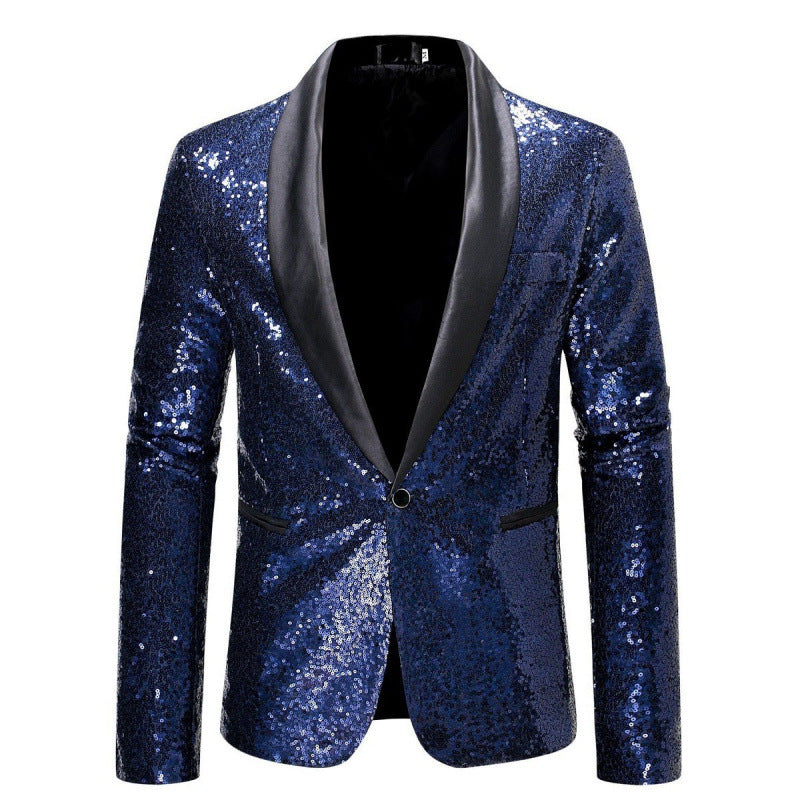 Herren Glitzernder Pailletten Blazer Echoarchiv