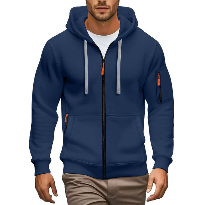 Herren Hochwertiger Zip-Hoodie Echoarchiv
