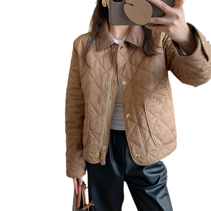 Damen Modische Steppjacke mit Taschen Echoarchiv