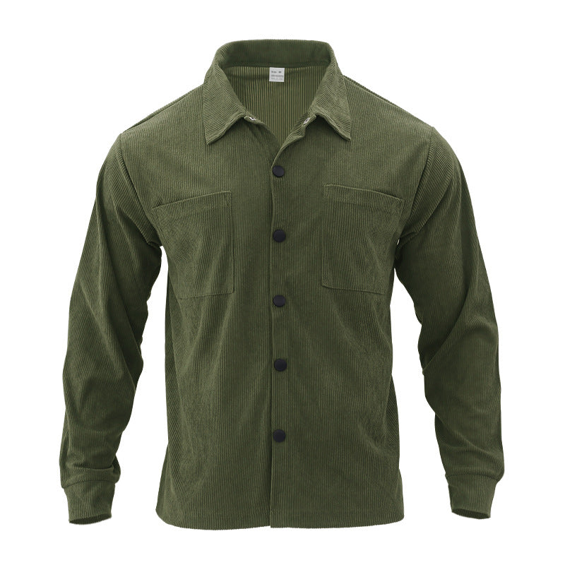 Herren Freizeit-Jacke aus strukturiertem Samt mit praktischen Brusttaschen Echoarchiv