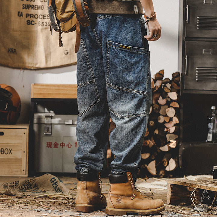 Herren Bequeme Utility Cargo-Hose Echo Archiv