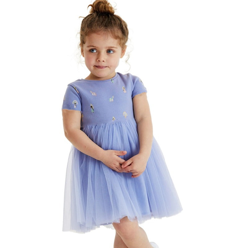 Mädchen Tüll Kleid mit tierischen Applikationen Echo Archiv