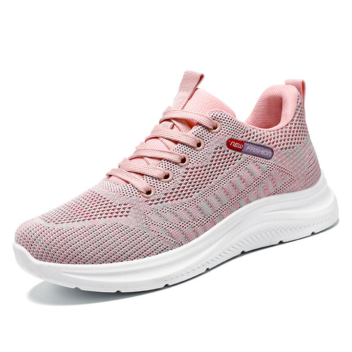 Damen nan leichte atmungsaktive Strick-Walking-Sneaker mit gepolstertem Fersenabschluss und dämpfender EVA-Zwischensohle Echo Archiv