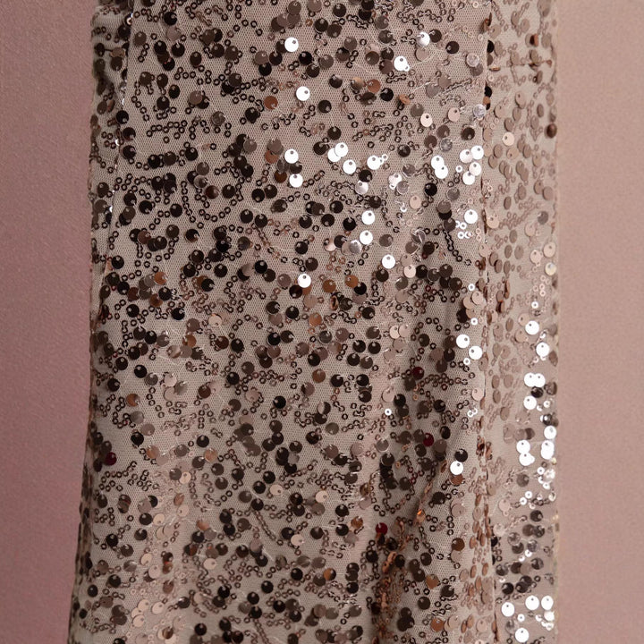 Damen Partykleid mit Glitzerpailletten und schwingendem Rock Echo Archiv