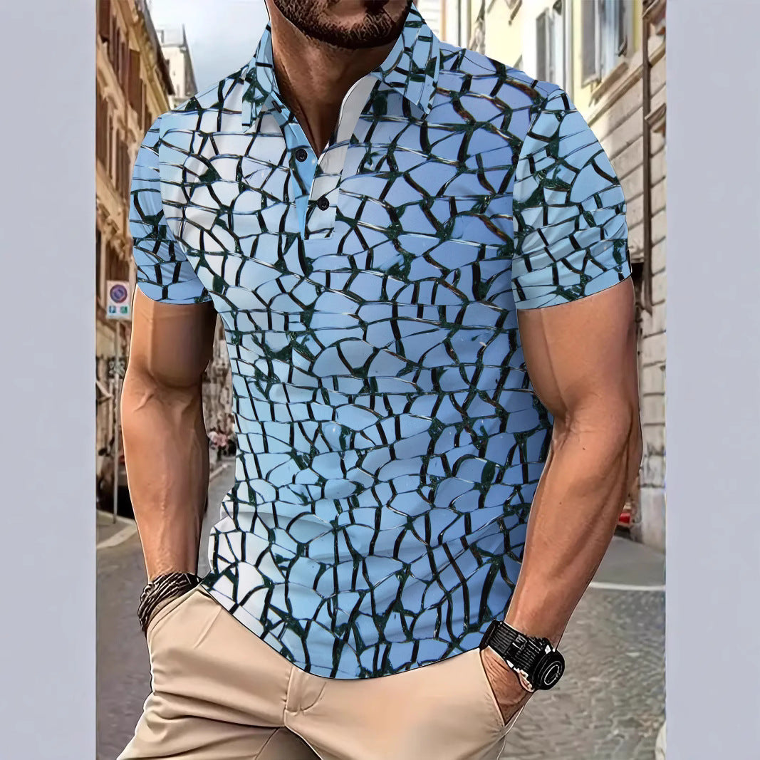 Herren Poloshirt mit innovativem Strukturdesign Echoarchiv