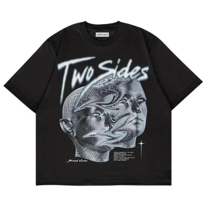 Damen T-Shirt mit künstlerischem Floral-Motiv und lässigem Schnitt Echo Archiv