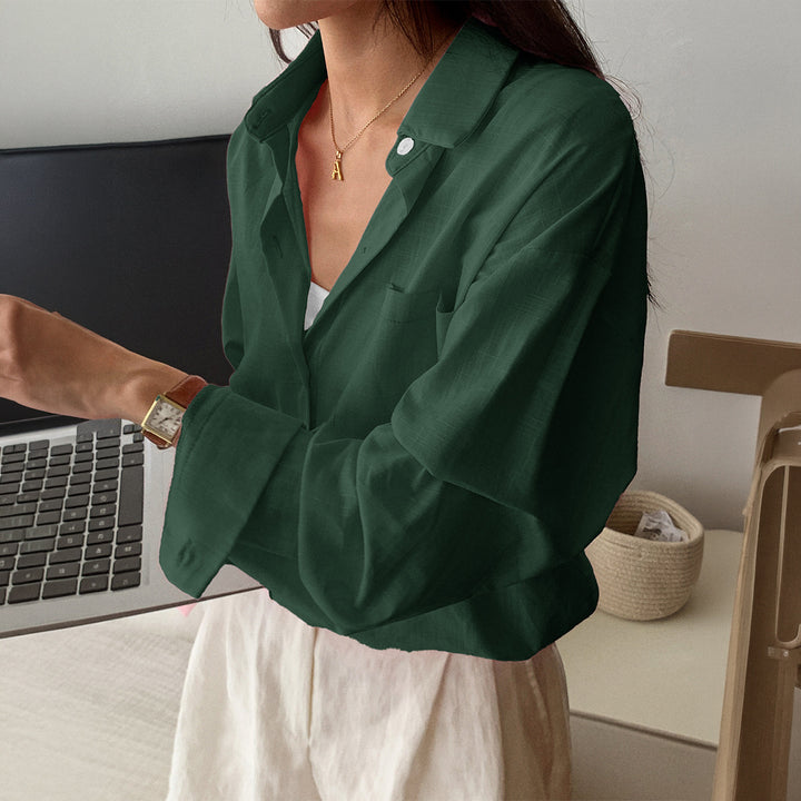 Damen nan zweiteiliges Sommer-Set aus leichtem Oversize-Hemd und ärmellosem Mini-Kleid Echo Archiv