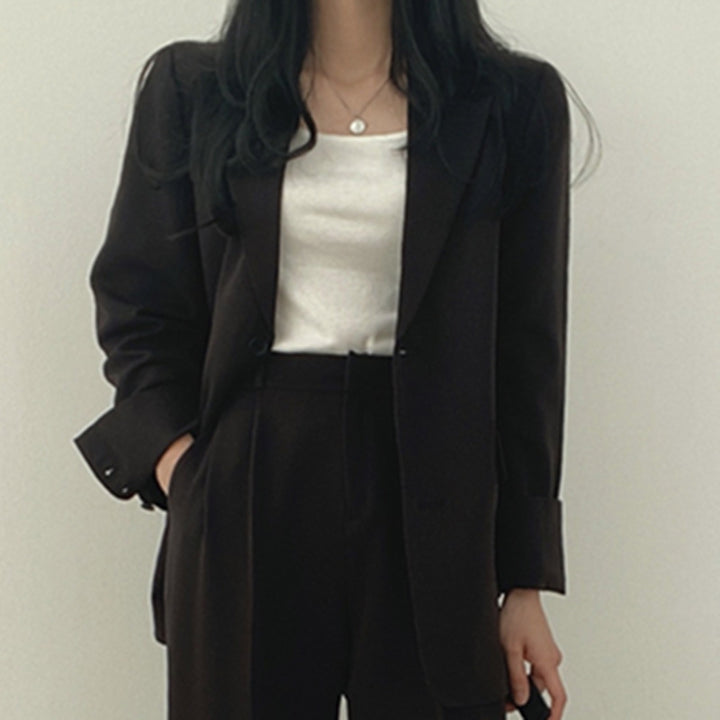 Damen Elegante und hoch taillierte Stoffhose Echo Archiv