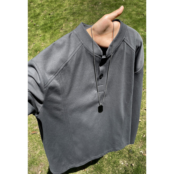 Herren Casual Langarmhemd mit Knopfleiste Echo Archive