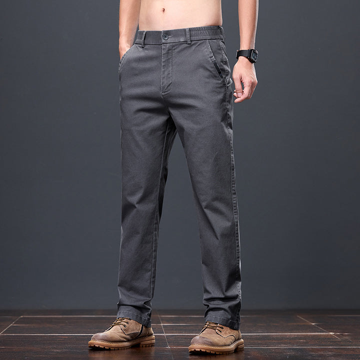 Herren bequeme Chinohose mit elastischem Bund und praktischen Taschen Echoarchiv
