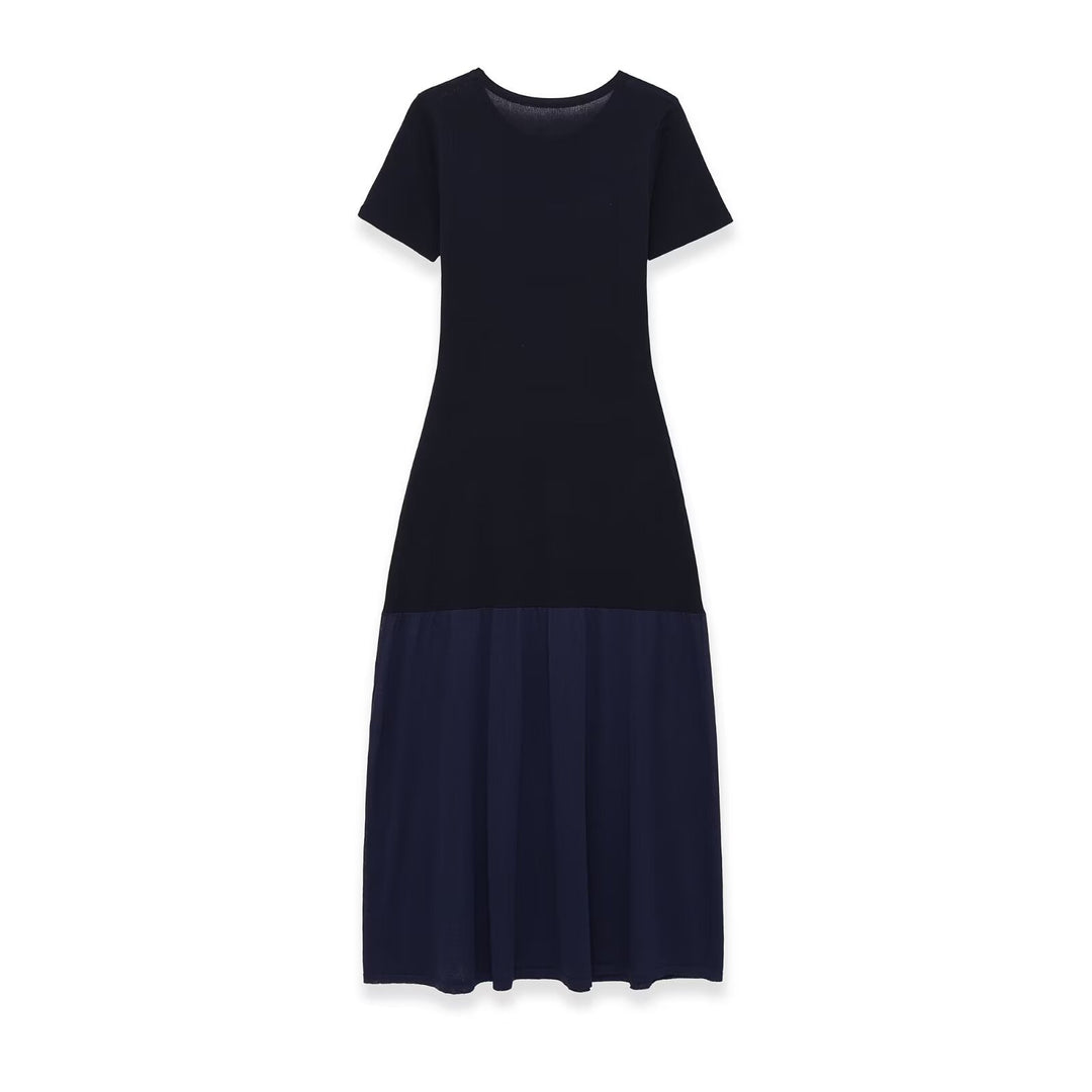 Damen Maxikleid mit schwingendem Schnitt und betontem Tailleneinsatz Echo Archiv