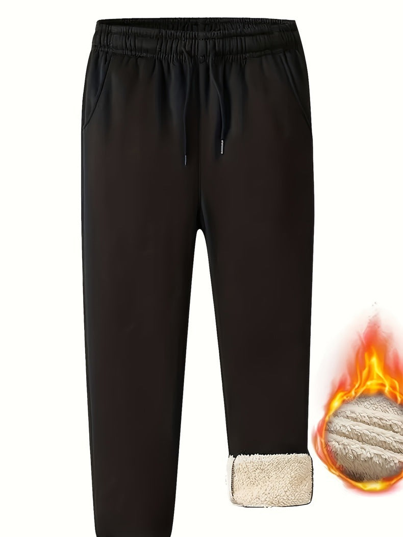 Herren Thermo-gefütterte Jogginghose mit Sherpa-Innenfutter und elastischem Bund Echo Archiv
