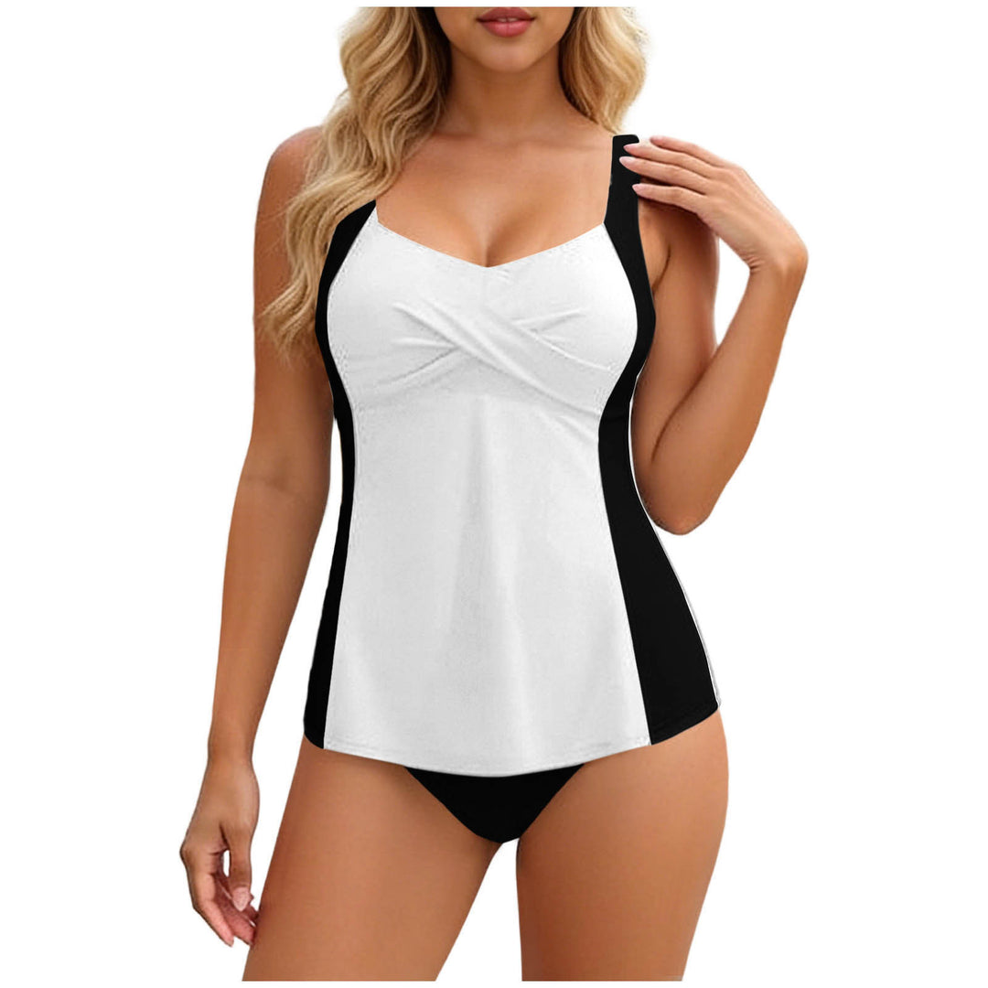 Damen Tankini mit elegantem Wickeldesign und figurformenden Einsätzen Echo Archiv