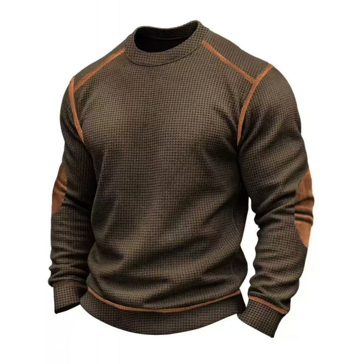 Herren Modischer Langarmpullover mit strukturiertem Design Echoarchiv